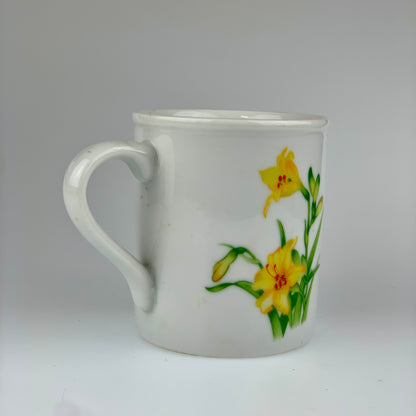 Vintage Toscany Collection Coffee Mug | Yellow Lillies | Made In Japan