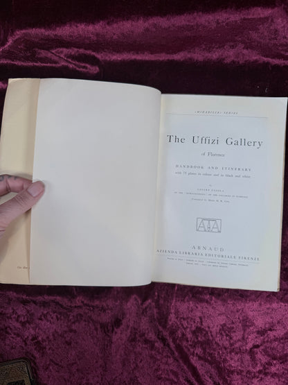 Vintage Paperback Book – The Uffizi Gallery Handbook and Itinerary Florence Arnaud