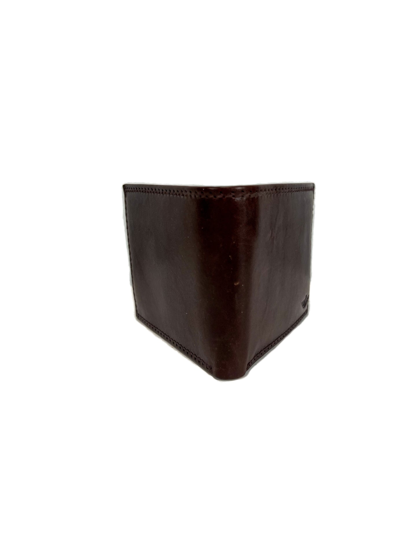 Vintage Bifold Wallet - Chocolate Brown - Full Grain Leather - Dockers