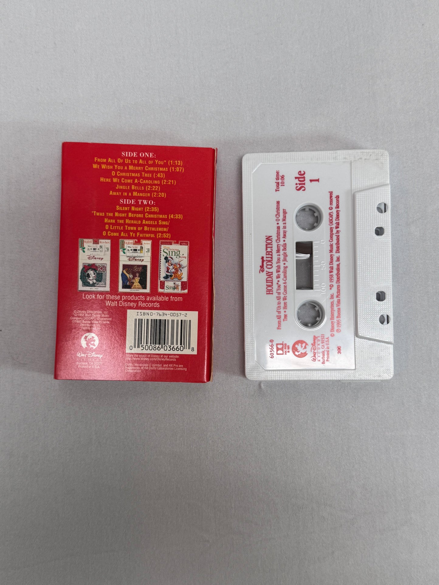 Cassette Tape - Disney Holiday Collections - 1995