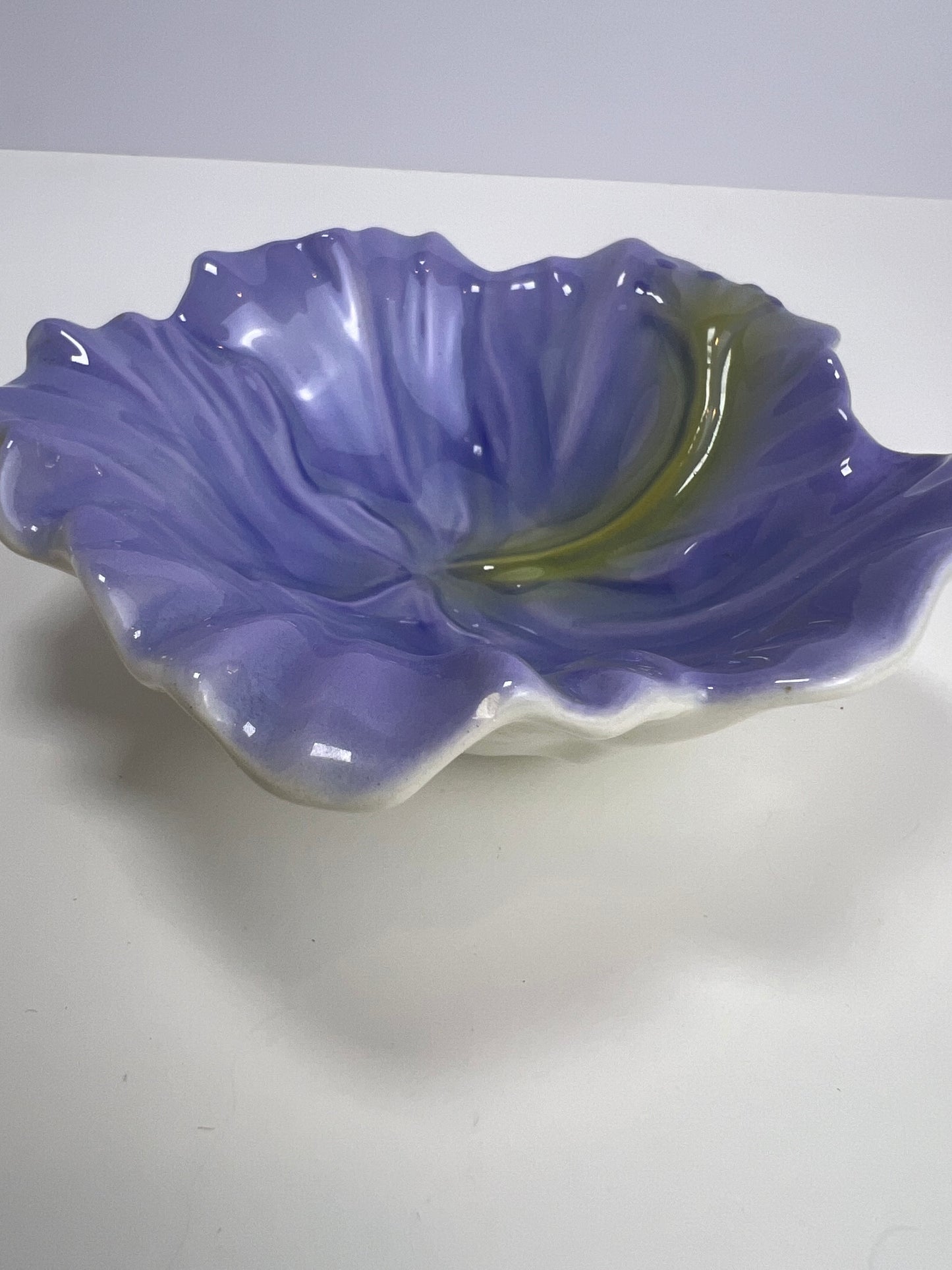 Vintage Trinket Dish - Purple Lilly of the Valley - Ceramic