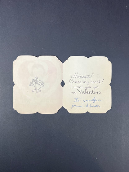 Vintage Ephemera - Valentine’s Day Card - To My Valentine - A-Meri-Card