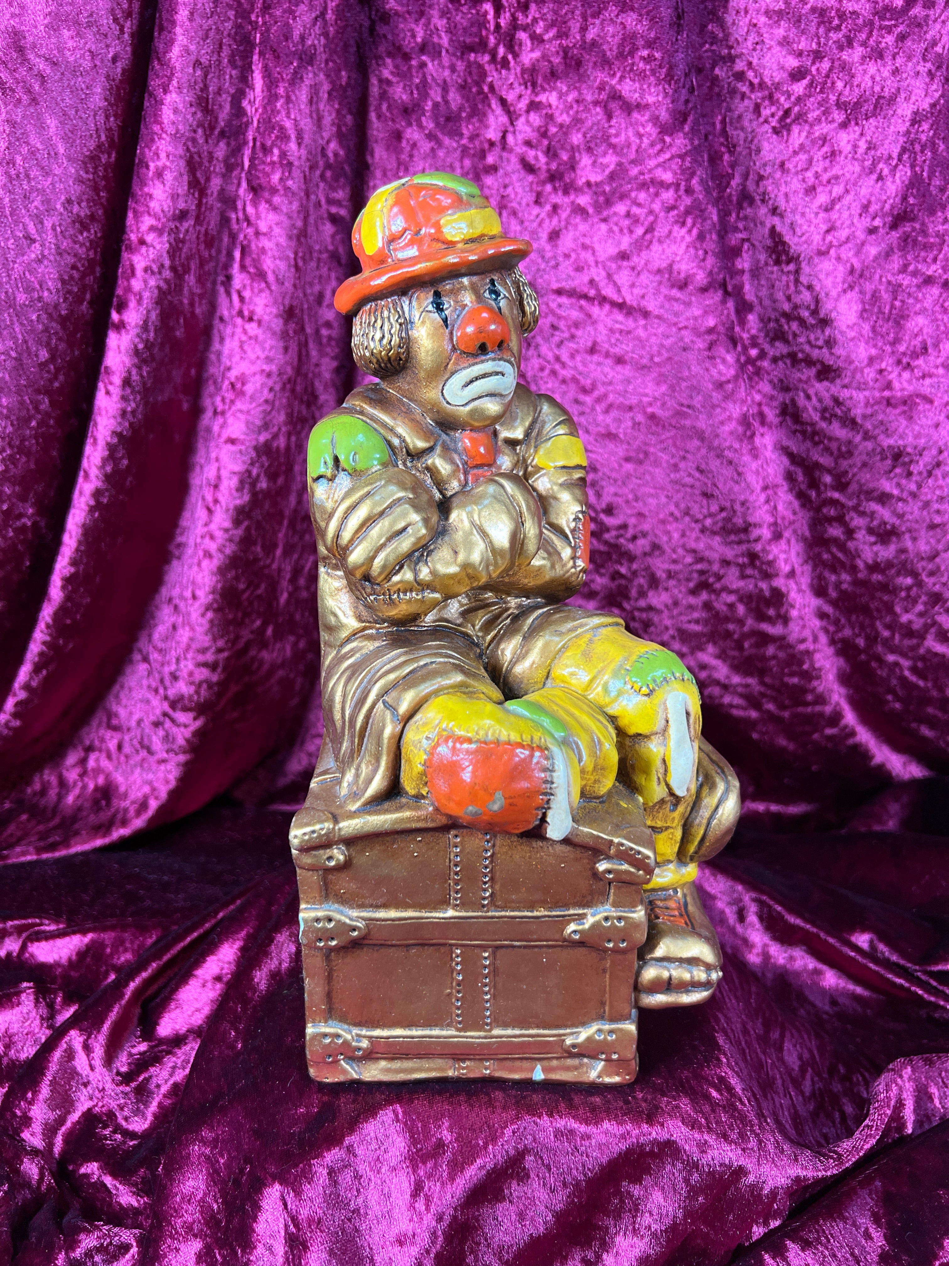 1940 Brass Clown Head Bookends クラウンヘッド A9C552E3-AF42-4E36-951E-