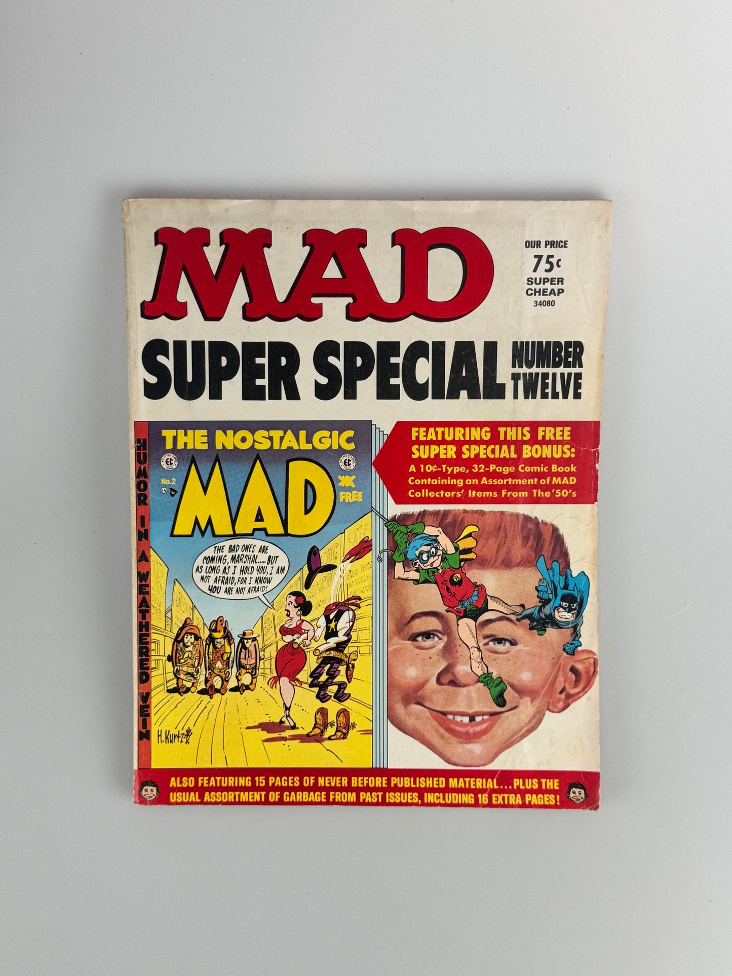 Vintage Mad Magazine - Mad Super Special - 1973 - #12 with Comic Insert