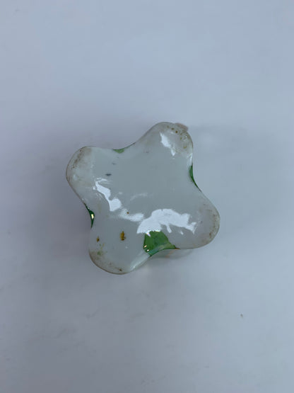 Vintage Kitchen - Demitasse Espresso Cup - Green & White - 2"