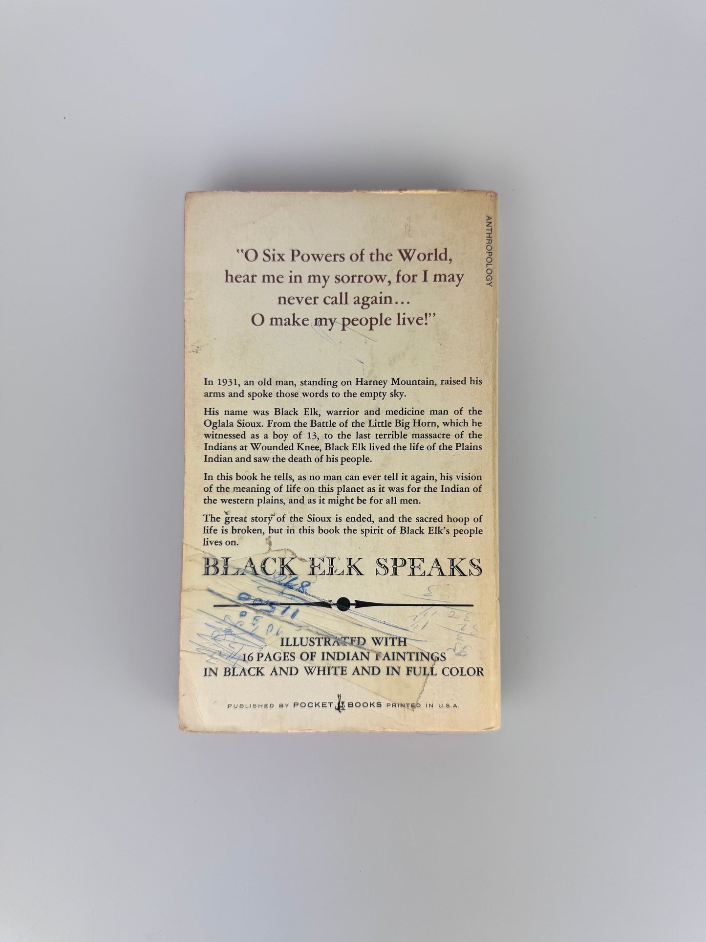 Vintage Paperback - Black Elk Speaks by John G. Neihardt - Pocket Book 1972