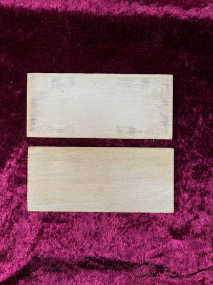 Vintage Wood Bank Currency $20 Banding Boards - Federal Reserve San Francisco Set of 10