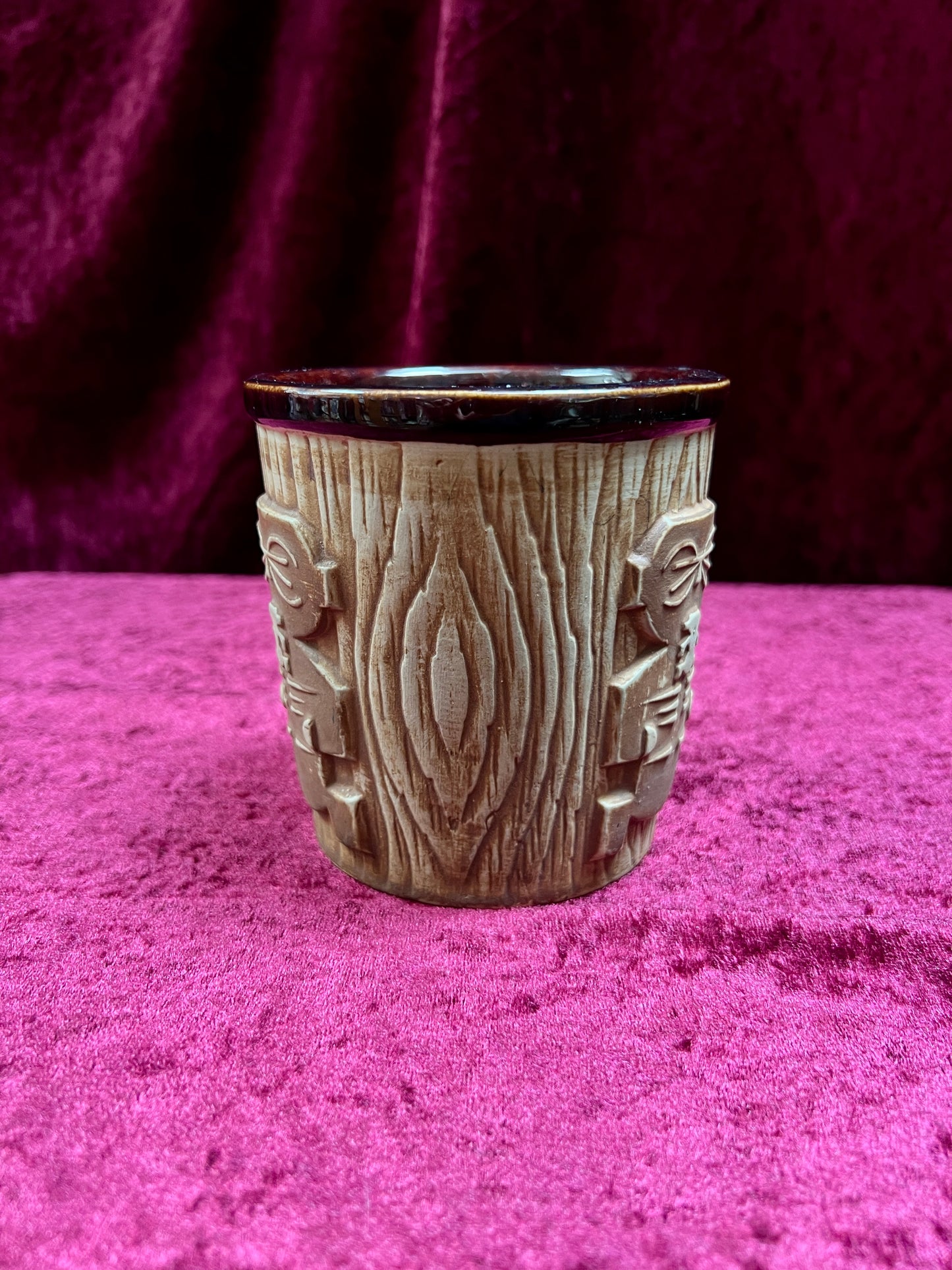Vintage Ceramic Tiki Mug - Harvey's Lake Tahoe Souvenir Cup OMC Japan