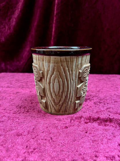 Vintage Ceramic Tiki Mug - Harvey's Lake Tahoe Souvenir Cup OMC Japan