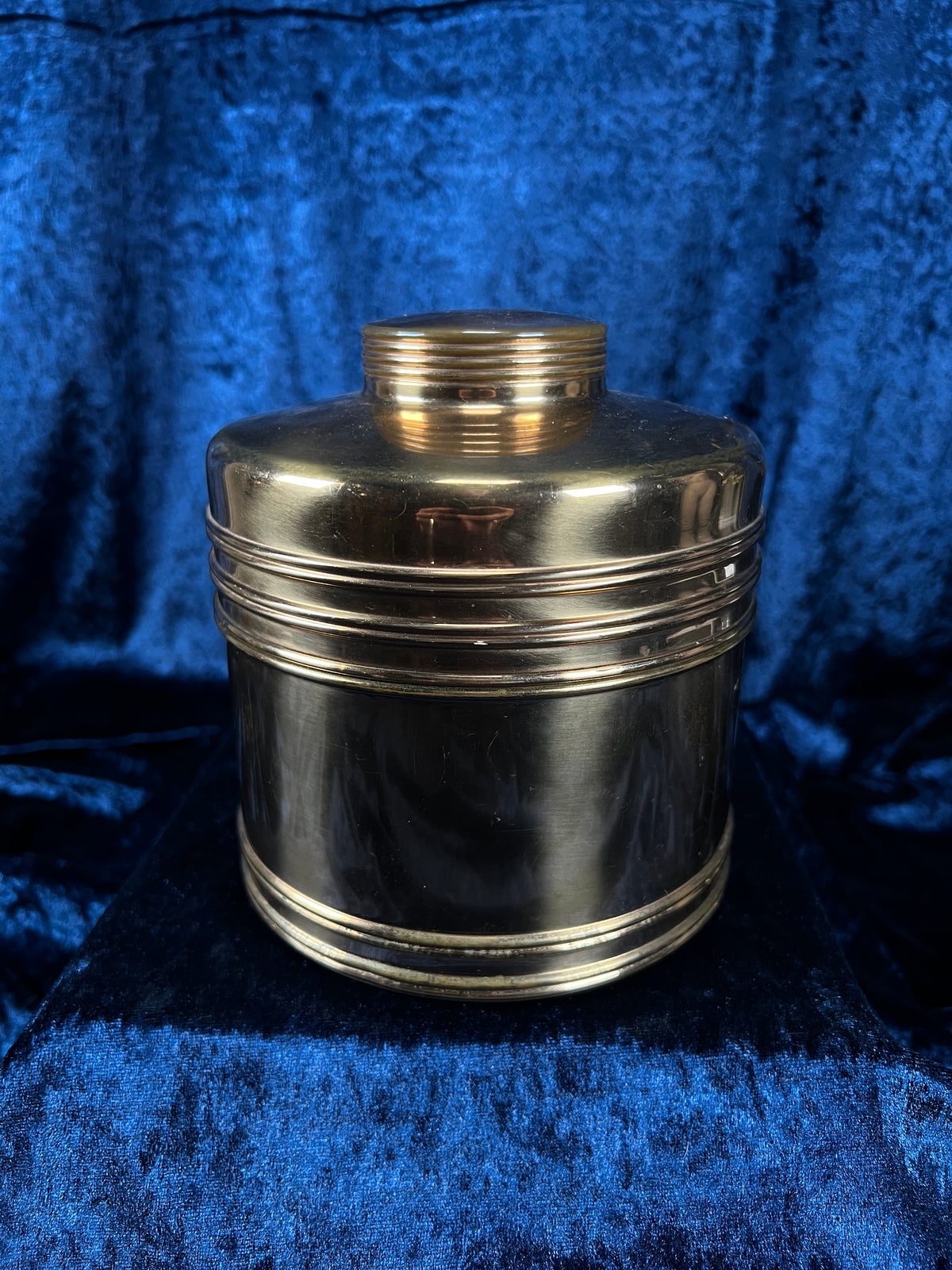 Vintage Rumidor Copper Tobacco Humidor - 1930s Adjustable Humidifier Canister