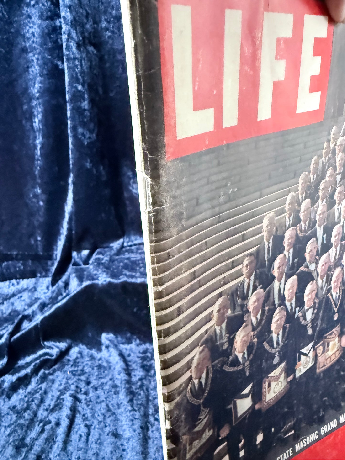 Vintage Paper LIFE Magazine – U.S. Masons Freemasonry October 1956