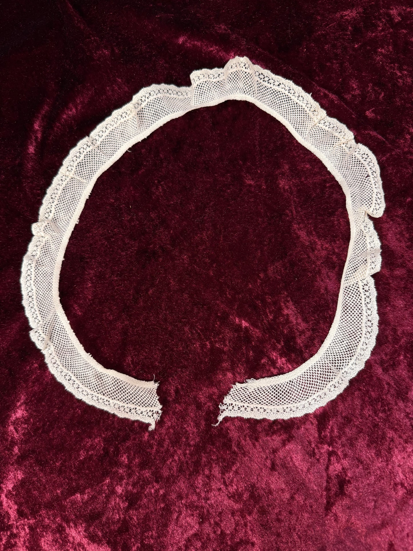 Vintage Lace Collar – Ruffled Mesh 1" Peter Pan Collar