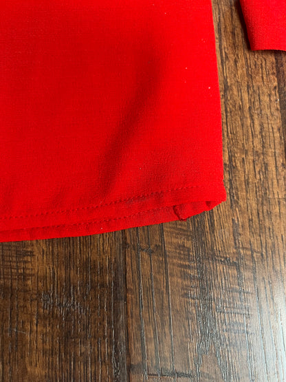 Vintage Clothing - Tie Waist Blouse - Red - Medium