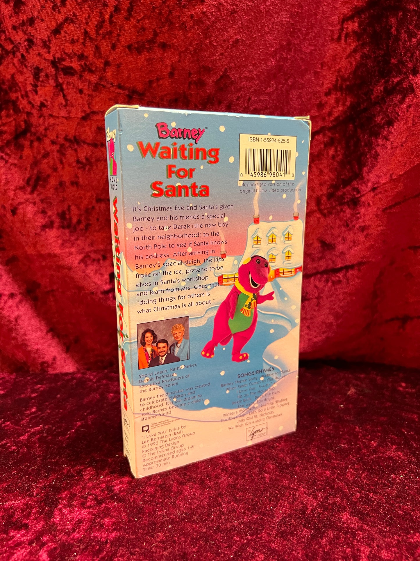 VHS - Barney Sing Along - Waiting For Santa - 1992