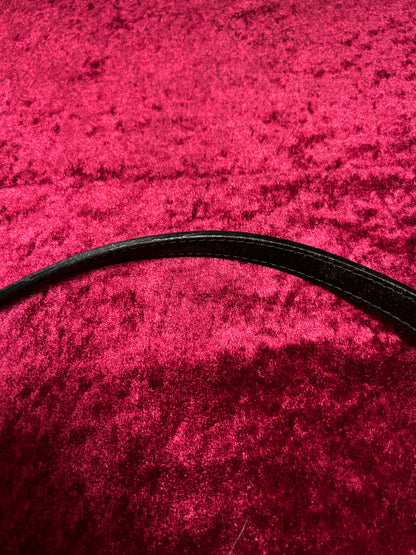 Vintage Black Leather Crossbody Bag - Bally Italy Saddle Purse