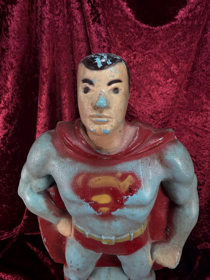Vintage Collectibles - Superman Blow Mold Bank - Transogram - 1966