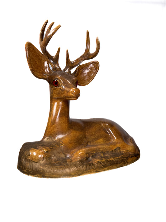 Vintage Home Decor - Ceramic Statue - Mid Century Deer