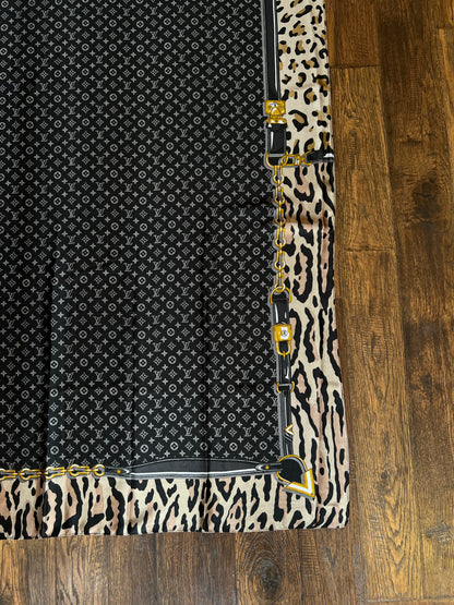 Vintage Louis Vuitton Long Soie Silk Scarf - Y2K Stephen Sprouse Cheetah Monogram Print
