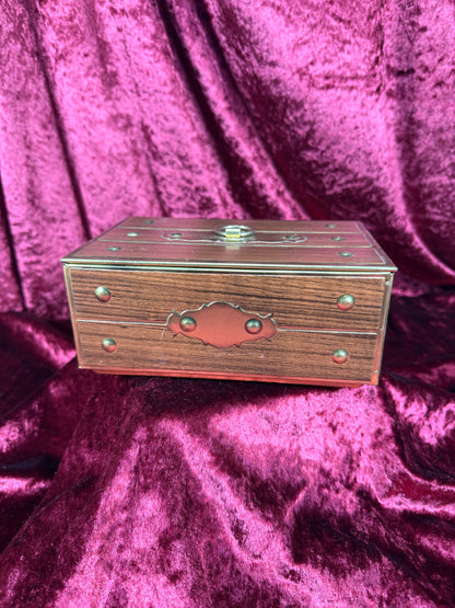 Vintage Tin - Faux Treasure Box - Made in West Germany