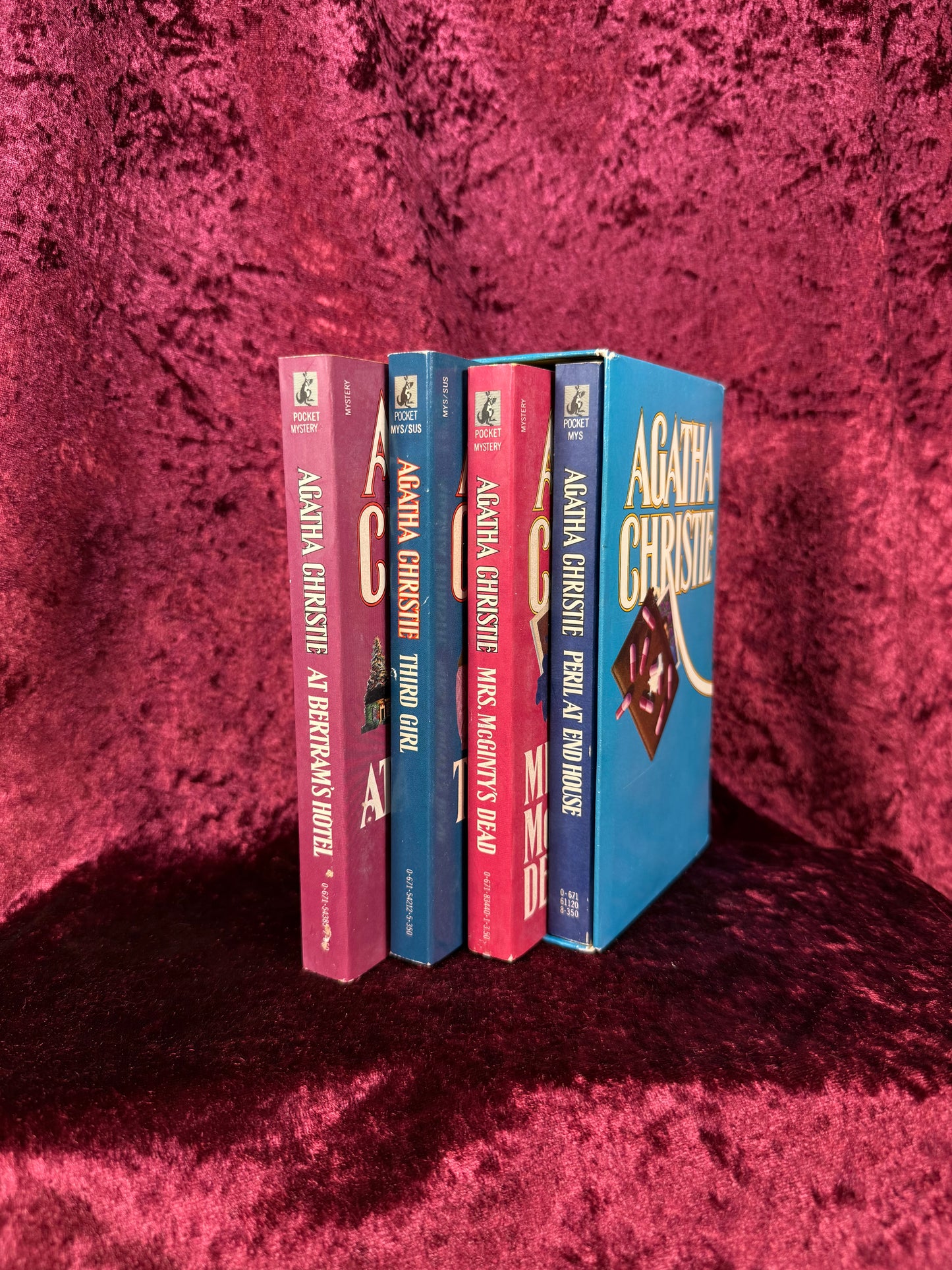 Vintage Paperback Book Set – Agatha Christie Pocket Mystery Collection - Hercule Poirot and Jane Marple