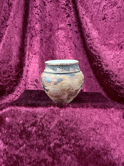 Vintage Native American Pottery Vase - Andrea Winters Southwestern Motif Stoneware