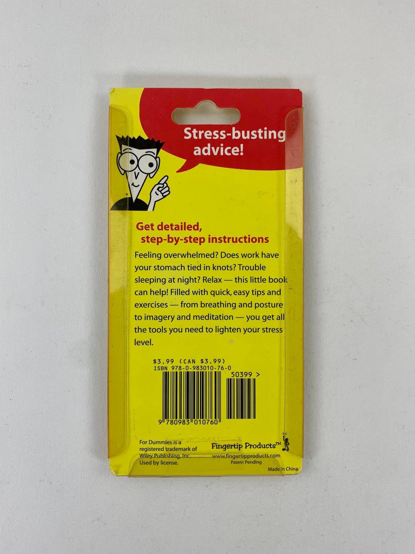 Vintage Refrigerator Magnet Books for Dummies Stress Management for Dummies