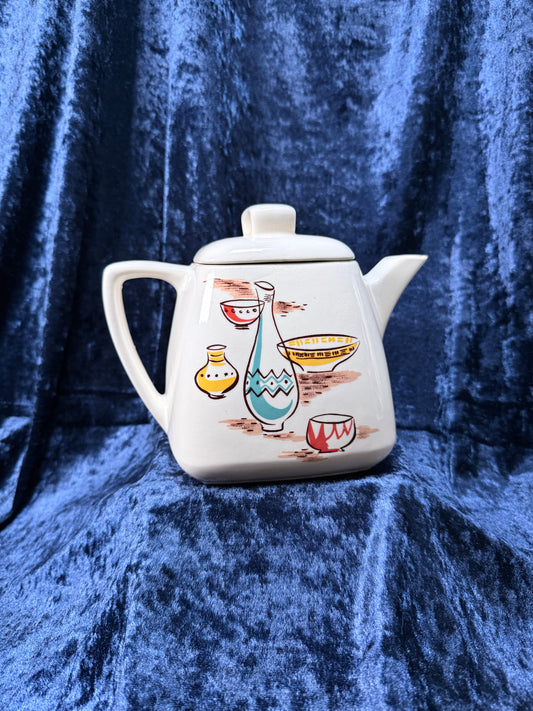 Vintage Ceramic Stanford Sebring Teapot – Atomic Pottery Design Model 509-B