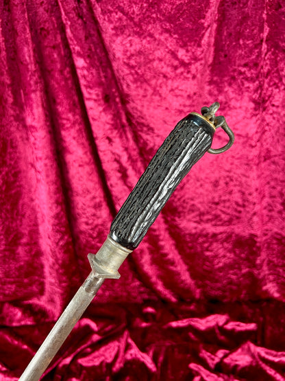 Vintage Kitchen - Stag Handle Knife Sharpener - Keen Kutter - 19.5"