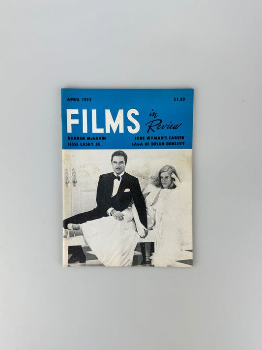 Films In Review Magazine - April 1975 - Darren McGavin, Jane Wyman, The Stepford Wives