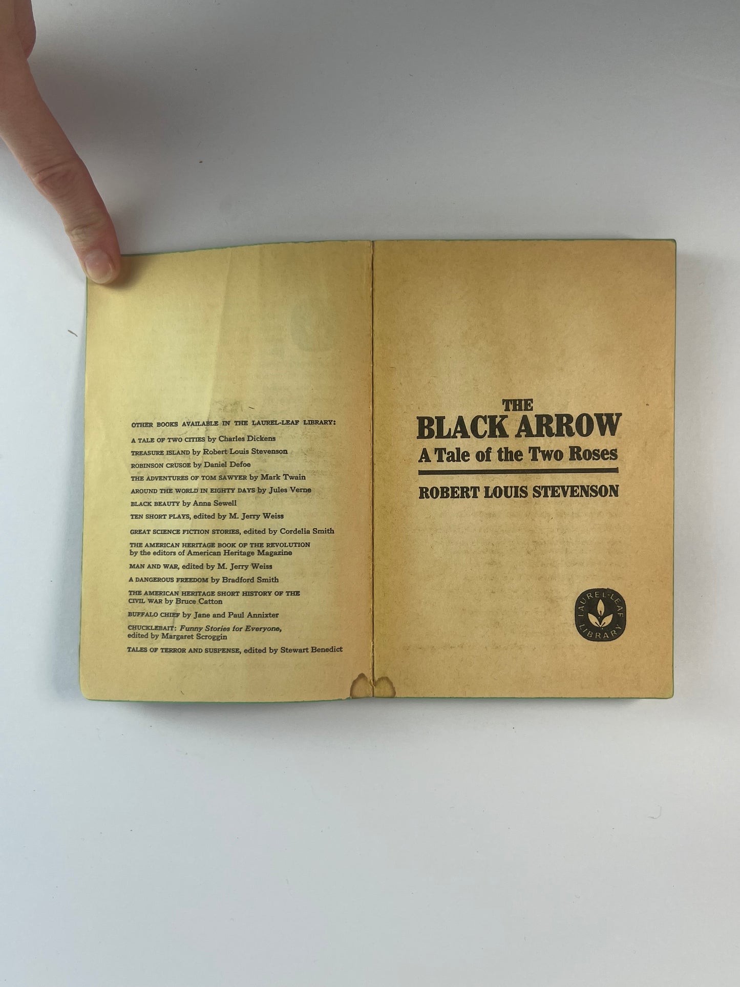 Vintage Paperback - The Black Arrow - Robert Louis Stevenson - 1964