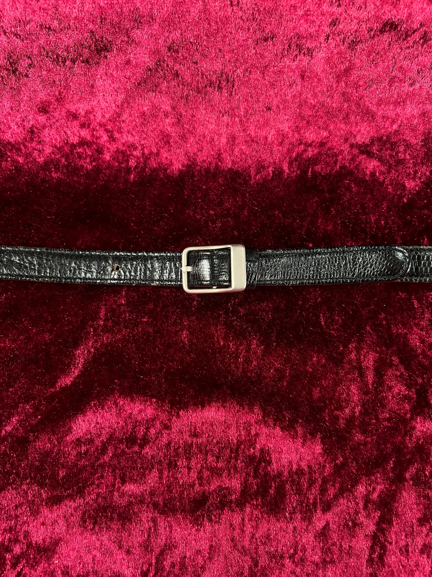 Vintage Roberto Fabris Leather Crossbody Bag - Black Lizard Embossed Purse