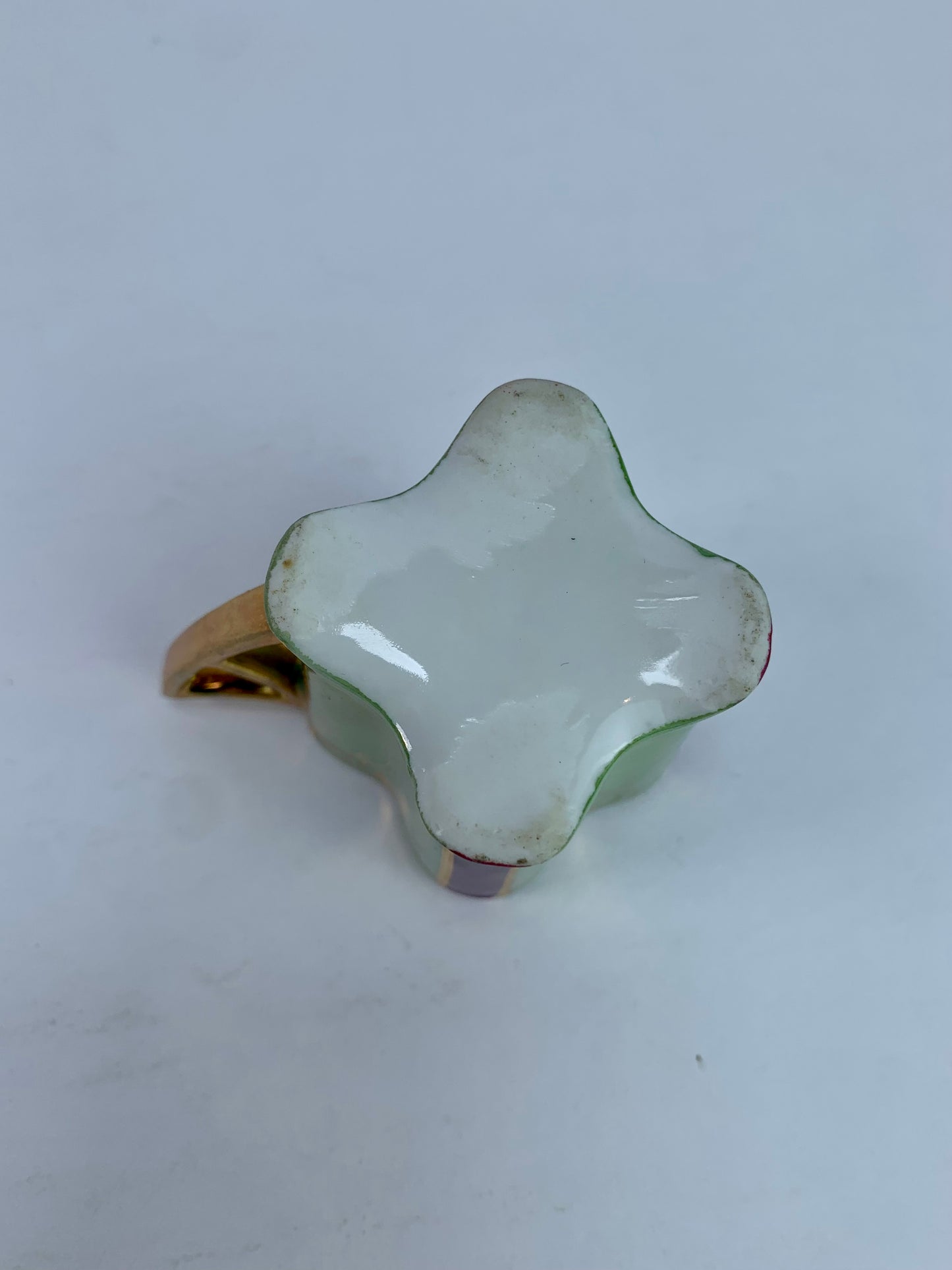 Vintage Kitchen - Demitasse Espresso Cup - Maroon & Green - 2"