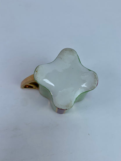 Vintage Kitchen - Demitasse Espresso Cup - Maroon & Green - 2"