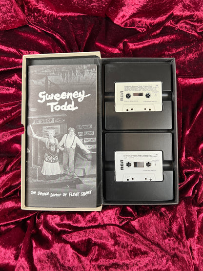 Cassette Tape - Sweeney Todd The Demon Barber of Fleet Street - Broadway Musical - 1979