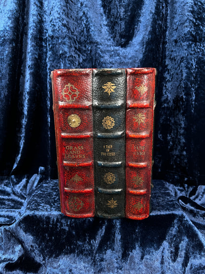 Vintage Faux Leather Book CD Storage Cabinet - Hidden Old Classics Library Blook Box