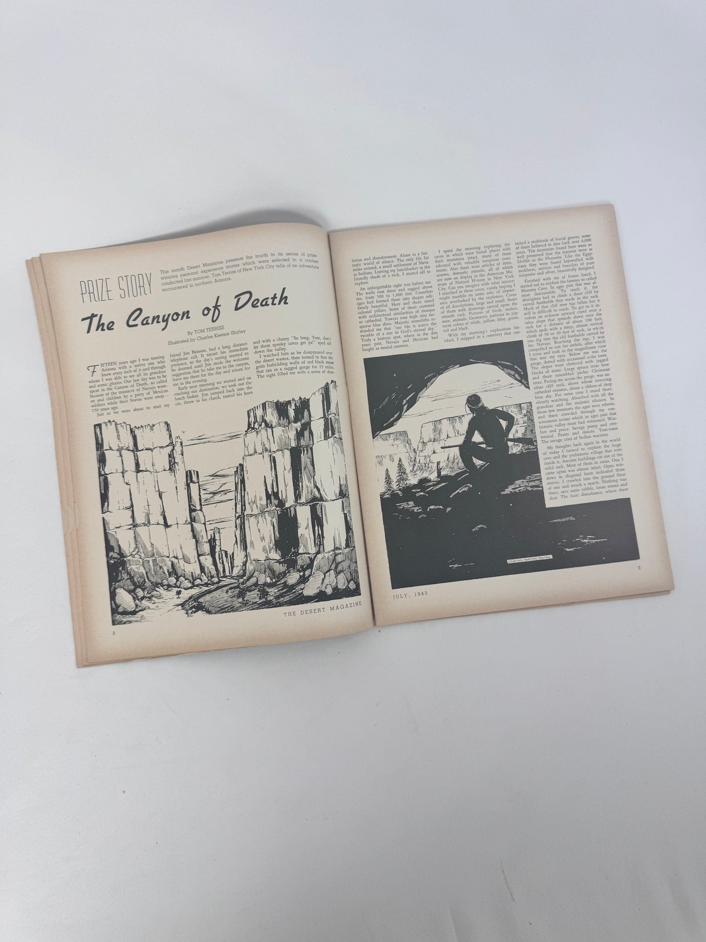 Vintage Ephemera - The Desert Magazine - July 1943