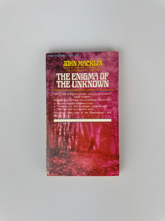 Vintage Paperback - The Enigma of the Unknown - Ace Star 1967