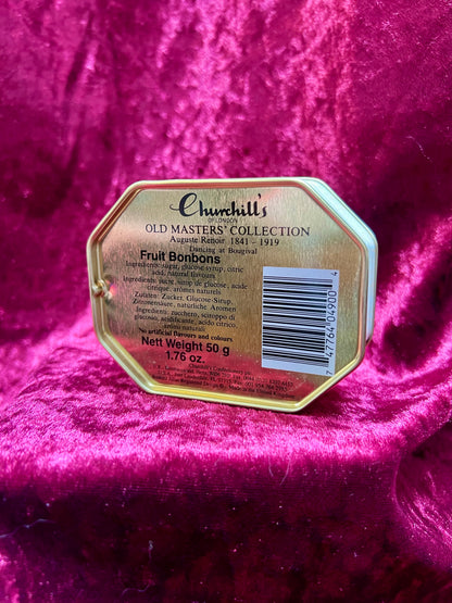 Vintage Tin - Churchill’s Fruit Bonbons - Old Master’s Collection - Dancing at Bougival - Renoir