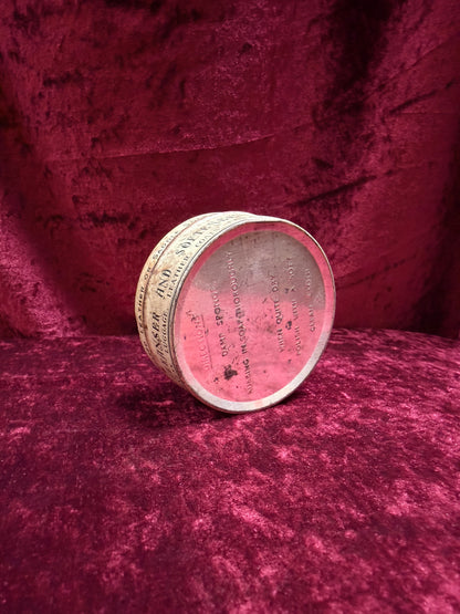 Vintage Medicine Cabinet - Metal Advertisement Tin - Propert’s Leather and Saddle Soap