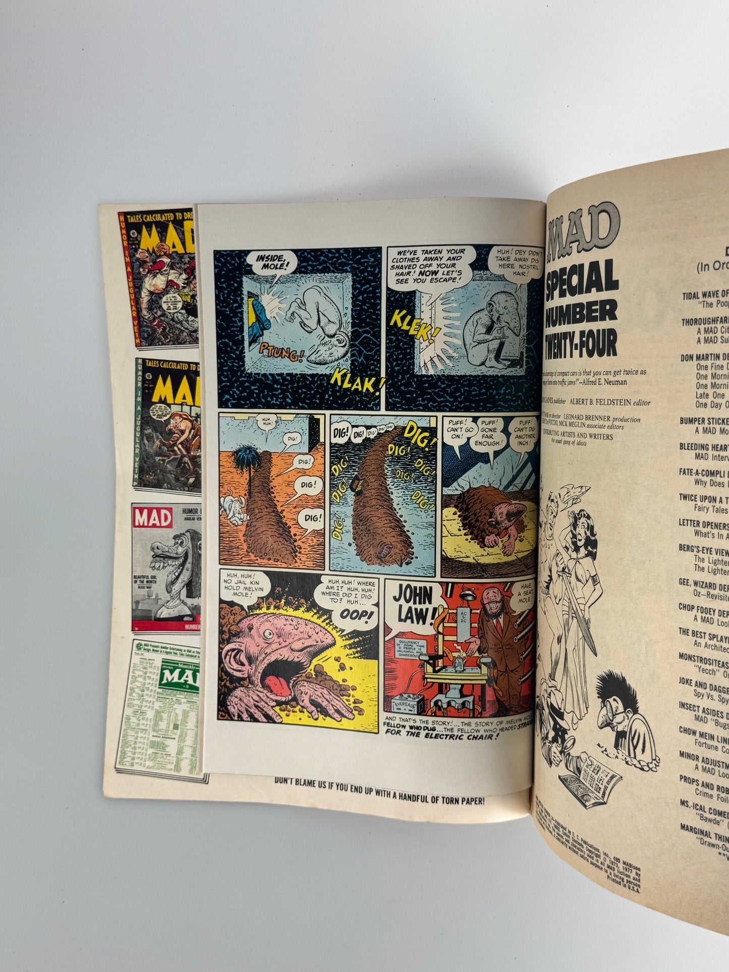 Vintage Mad Magazine - Mad Special - 1977 - #24 With Insert Comic