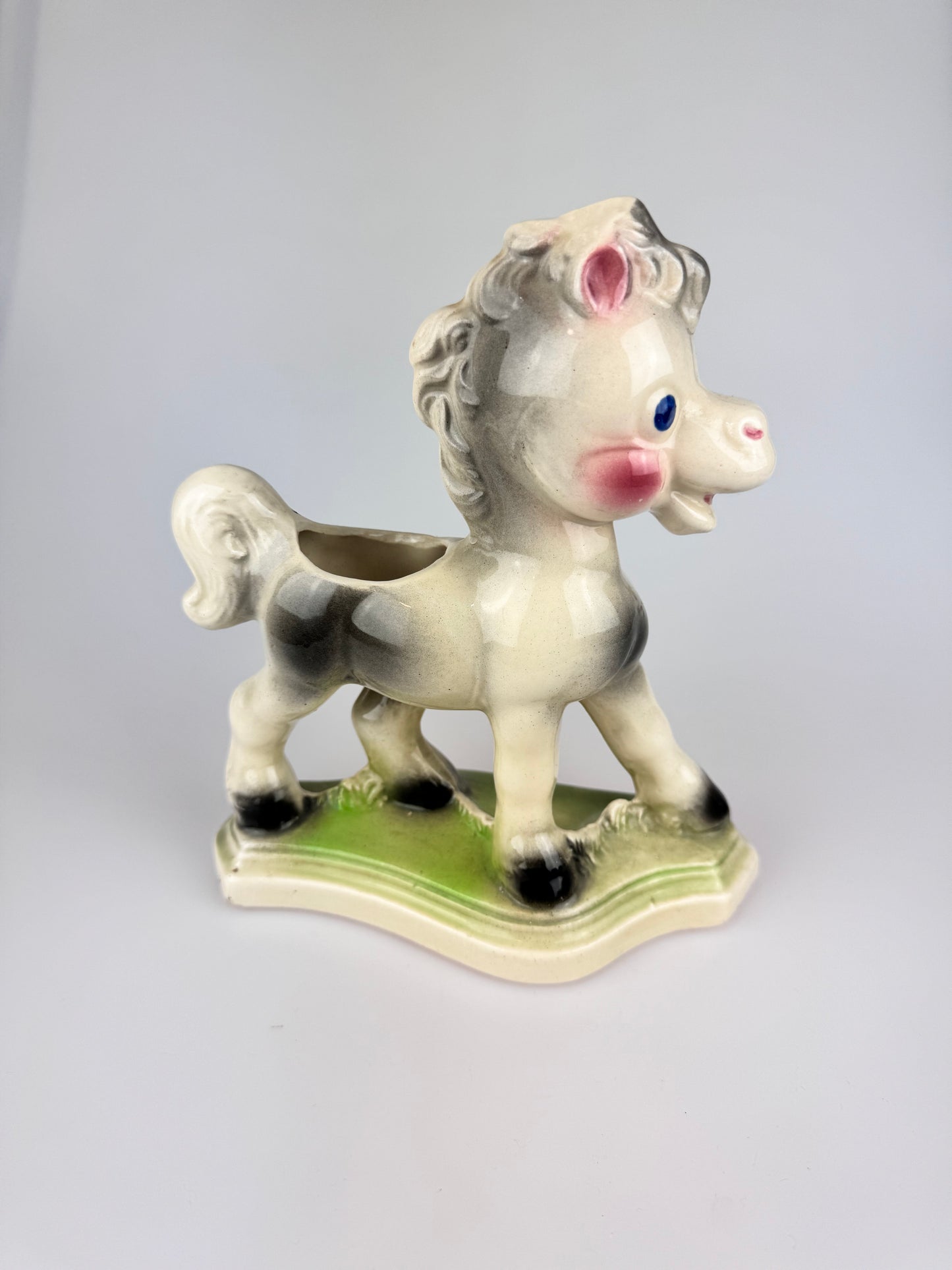 Vintage Mid Century Rempel Ceramics Frisky Pony Planter