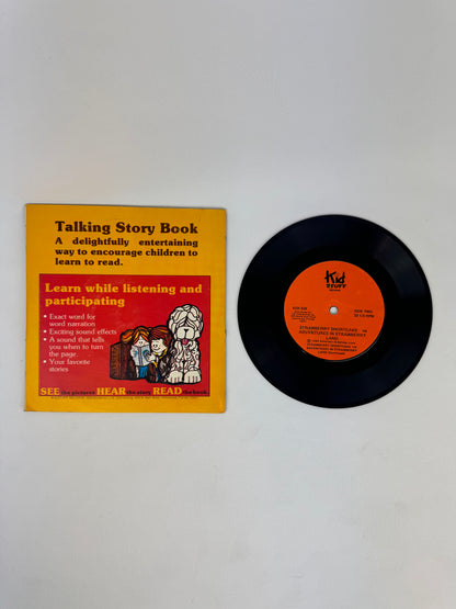 Vintage 7” Vinyl Book & Record - Strawberry Shortcake - "Adventures in Strawberry Land" - 1980