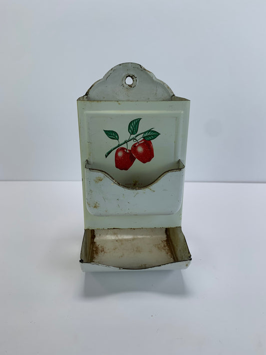 Vintage Matchbox Holder - Apple Design