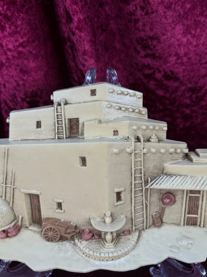 Vintage Wall Plaque Set - Southwestern Mission Church and Adobe Village - Burwood Products