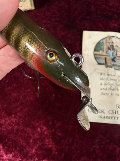 Vintage Creek Chub Bait Co. Wood Fishing Lure - Pikie Minnow 700 Series with Original Box
