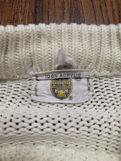 Vintage Clothing - Knit Pullover Sweater - Cream - TG & Y Golden - Medium