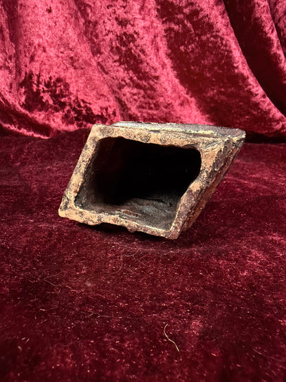 Vintage Clay Incense Burner - Japanese Minka Tea House Sculpture