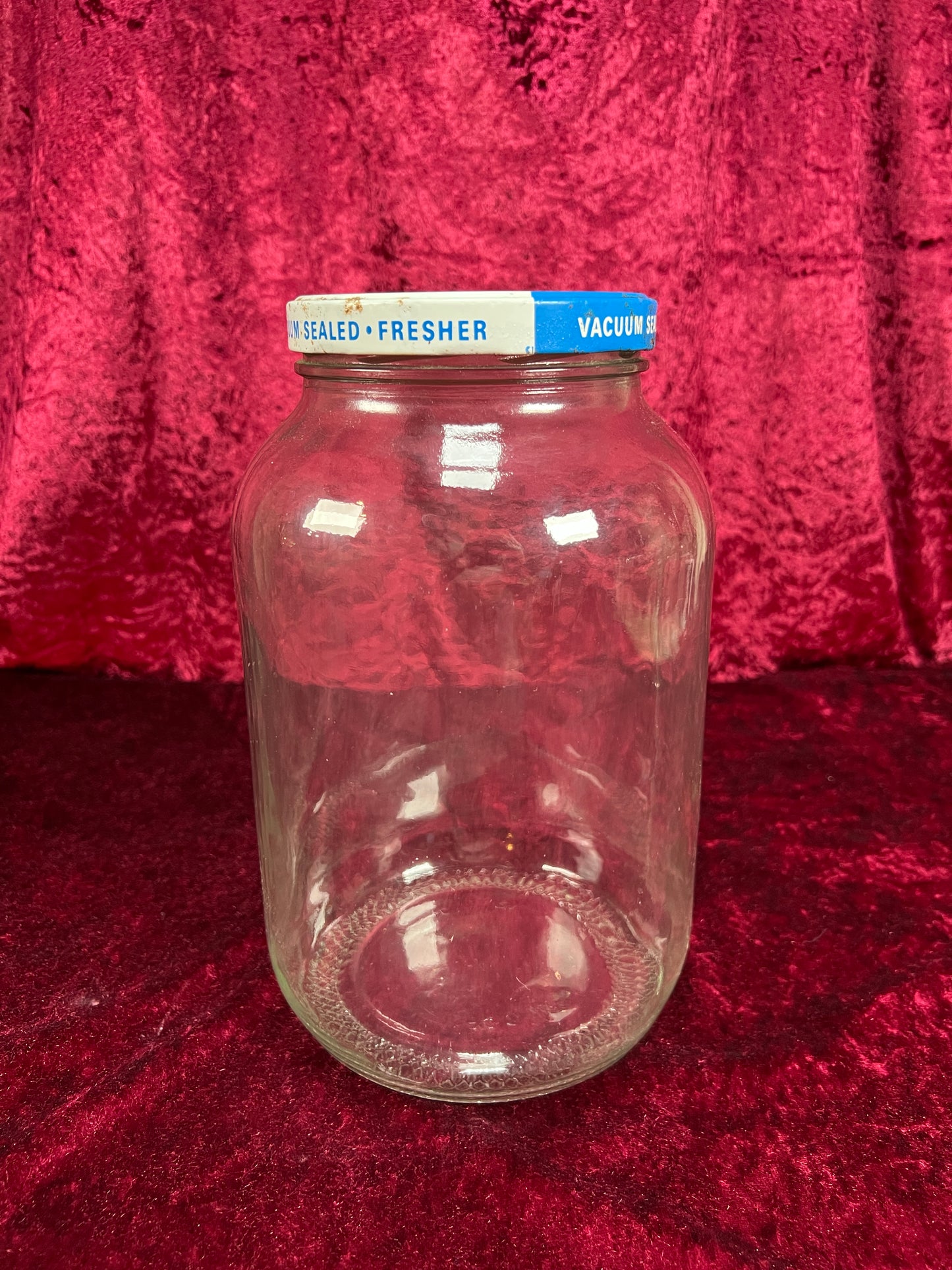 Vintage Glass Kitchen Storage Jar – Eggo Advertising Lid Mid Century Canister