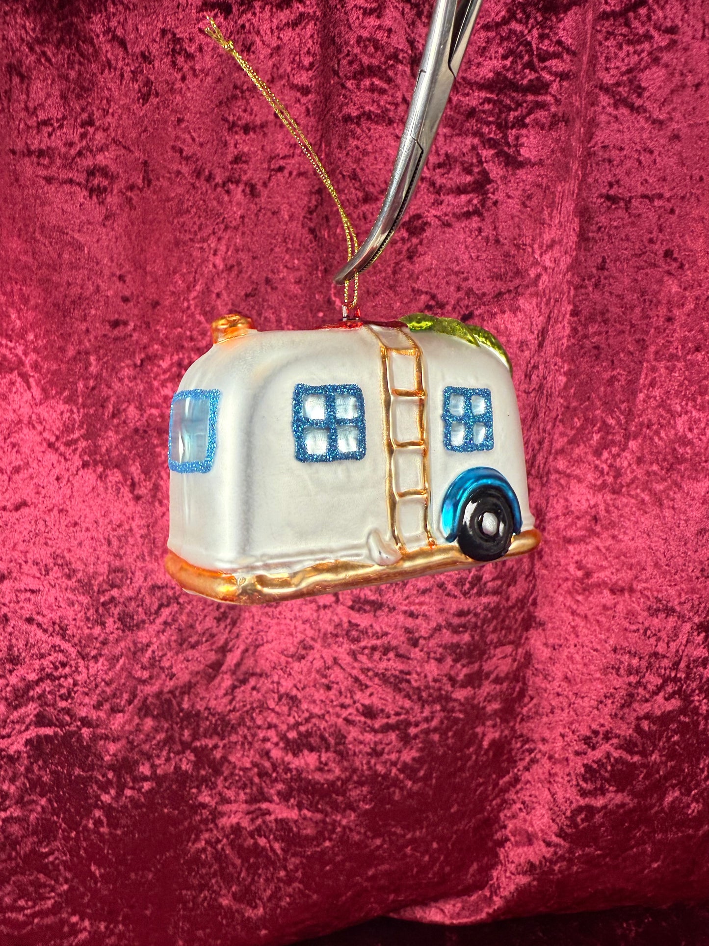 Vintage Christmas - Handblown Glass Ornament - Tiki Santa On Vacation