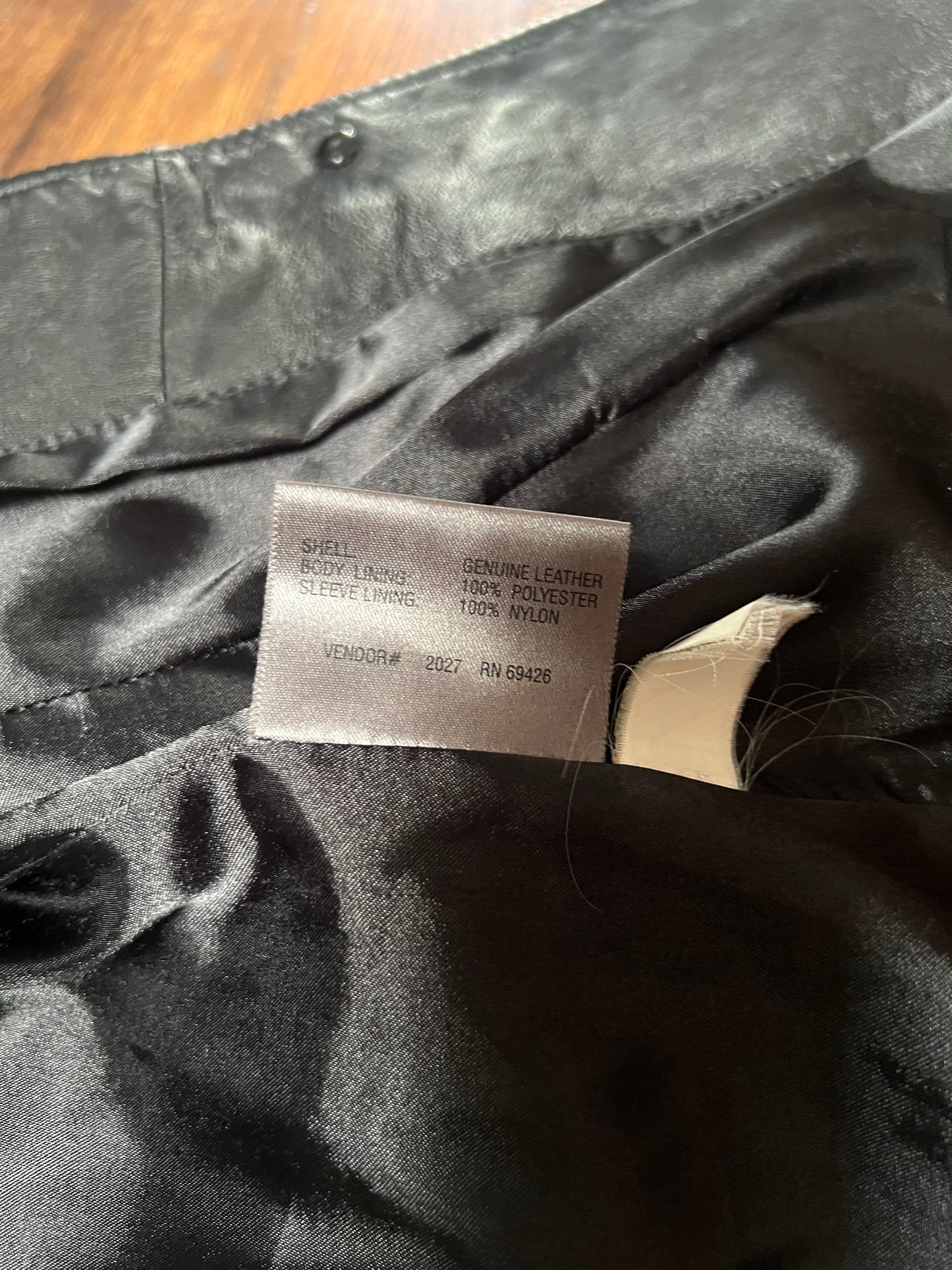 Vintage Clothing - Genuine Leather Jacket - Black - Black Lining - Small - Wilsons Leather